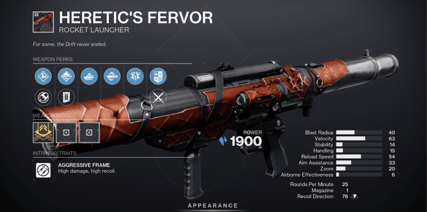 Best Rocket Launcher in Destiny 2 TFS Heresy (Top-10 Tier List)