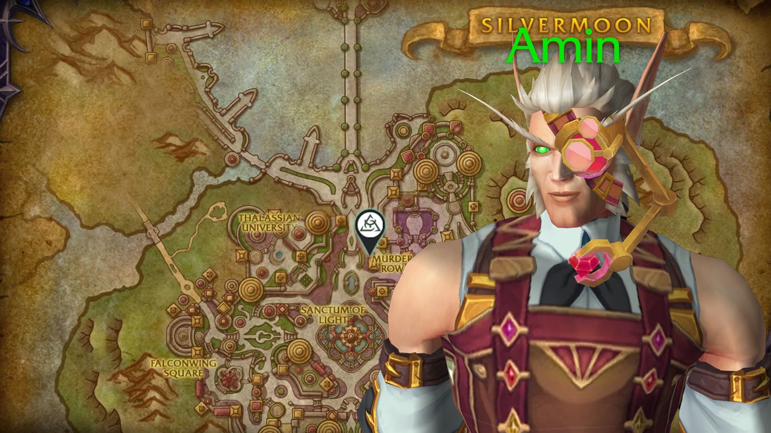 Jewelcrafting trainer Amin in Silvermoon Bazaar – Midnight Jewelcrafting location – WoW Midnight