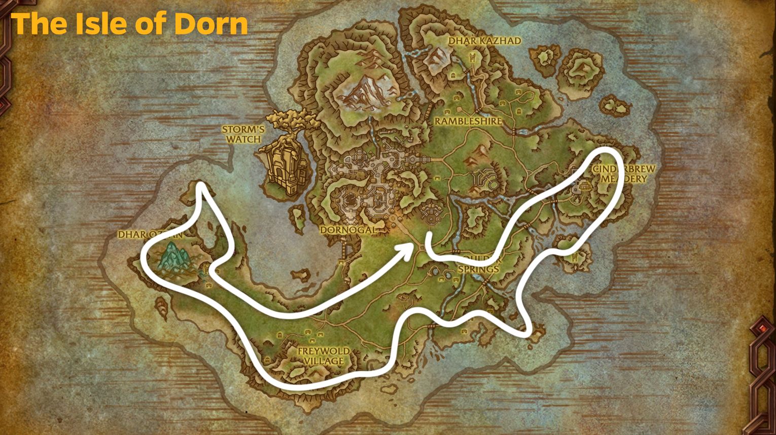 The Isle of Dorn Route