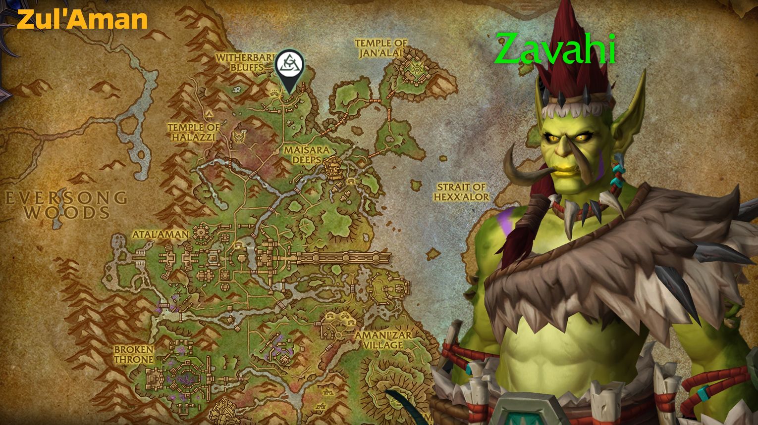 Leatherworking trainer Jan'zel in Zul'Aman – Midnight Leatherworking location – WoW Midnight