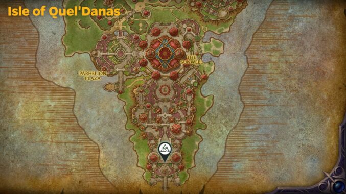 March on Quel’Danas raid entrance location and subregions map in WoW Midnight