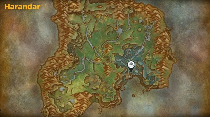 Dreamrift raid entrance and subregions map – Harandar location – WoW Midnight Season 1
