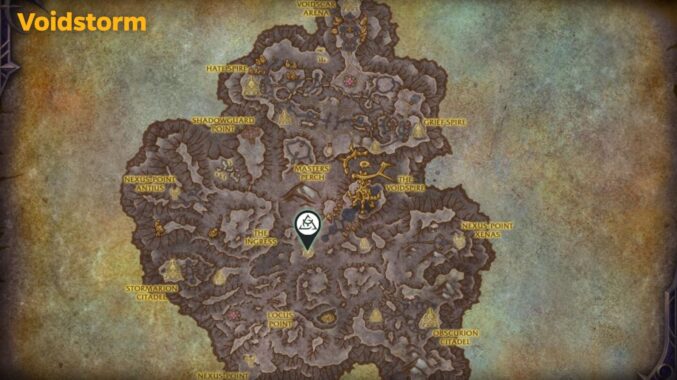 The Voidspire raid entrance and subregions map – WoW Midnight