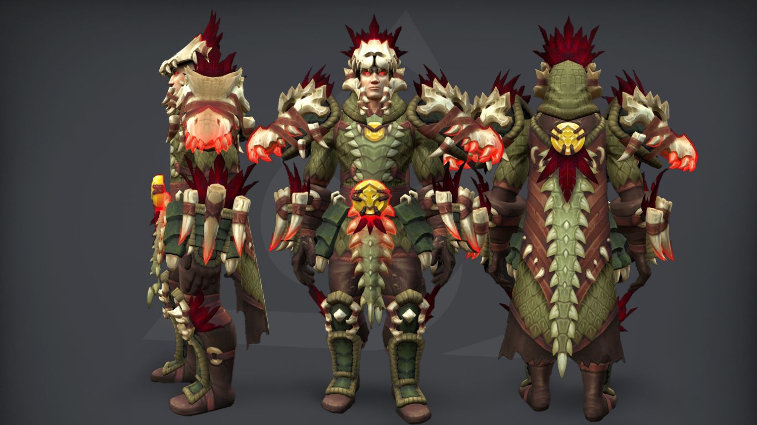 Hunter tier set – Primal Sentry's Camouflage (Heroic) – strong leather contrast with beast motifs – WoW Midnight Season 1