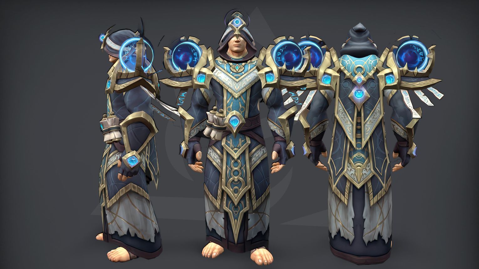 Mage tier set – Voidbreaker's Accordance (Normal) – deeper purple with arcane‑blue runes – WoW Midnight Season 1