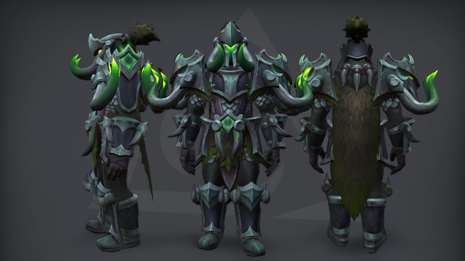 Warrior tier set – Rage of the Night Ender (Heroic) – brighter red accents and animated ember effects – WoW Midnight Season 1