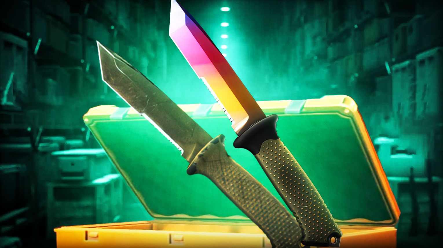 CS2 Ursus Knife – fixed-blade hunting knife, rugged outdoor design, classic finishes, Vanilla, Fade, Doppler, Crimson Web, Case Hardened, Marble Fade – Counter-Strike 2