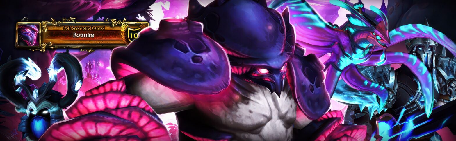 Sporefall raid guide cover – Rotmire boss in WoW Midnight.
