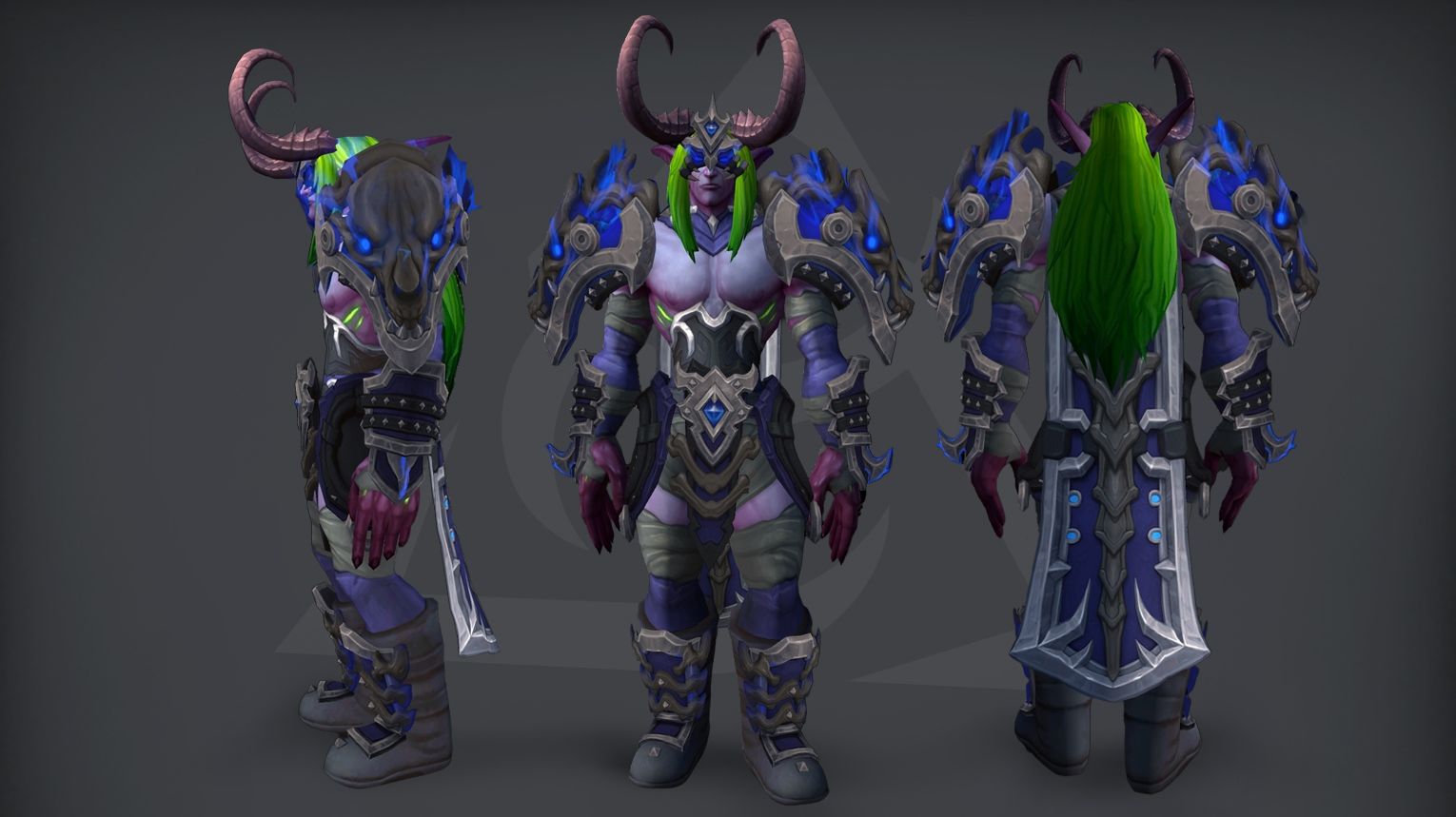WoW Midnight Season 2 Demon Hunter tier set guide cover: Havoc, Vengeance, and Devourer 2-piece and 4-piece set bonuses from the Venomous Abyss raid. Serpent-themed Abyssal Doomhound's Pursuit armor with poison and troll motifs.