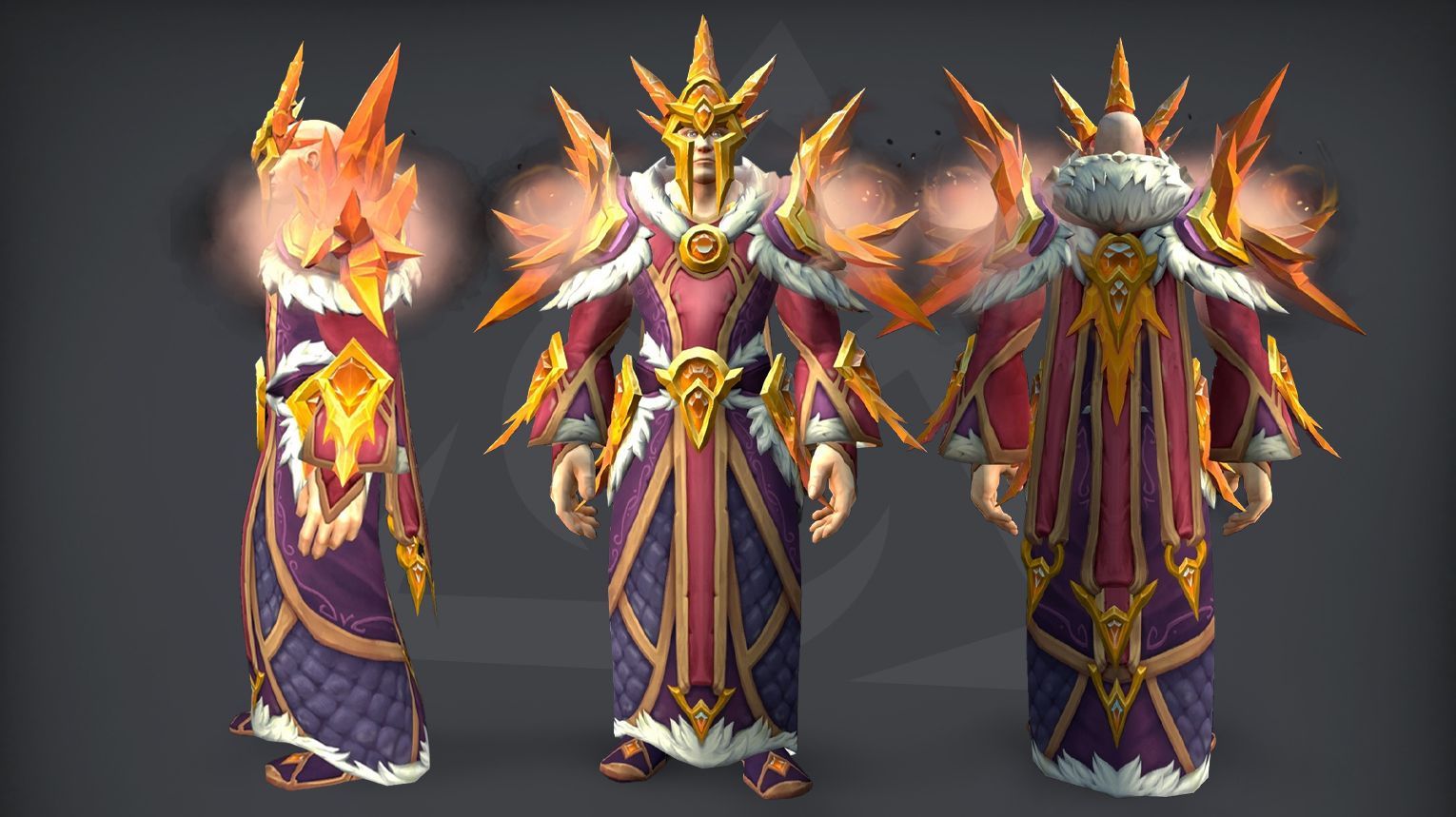 WoW Midnight Season 2 Mage tier set guide cover: Arcane, Fire, and Frost 2-piece and 4-piece set bonuses from the Venomous Abyss raid. Serpent-themed Regalia of the Eternal Arbiter armor with poison and arcane troll motifs.