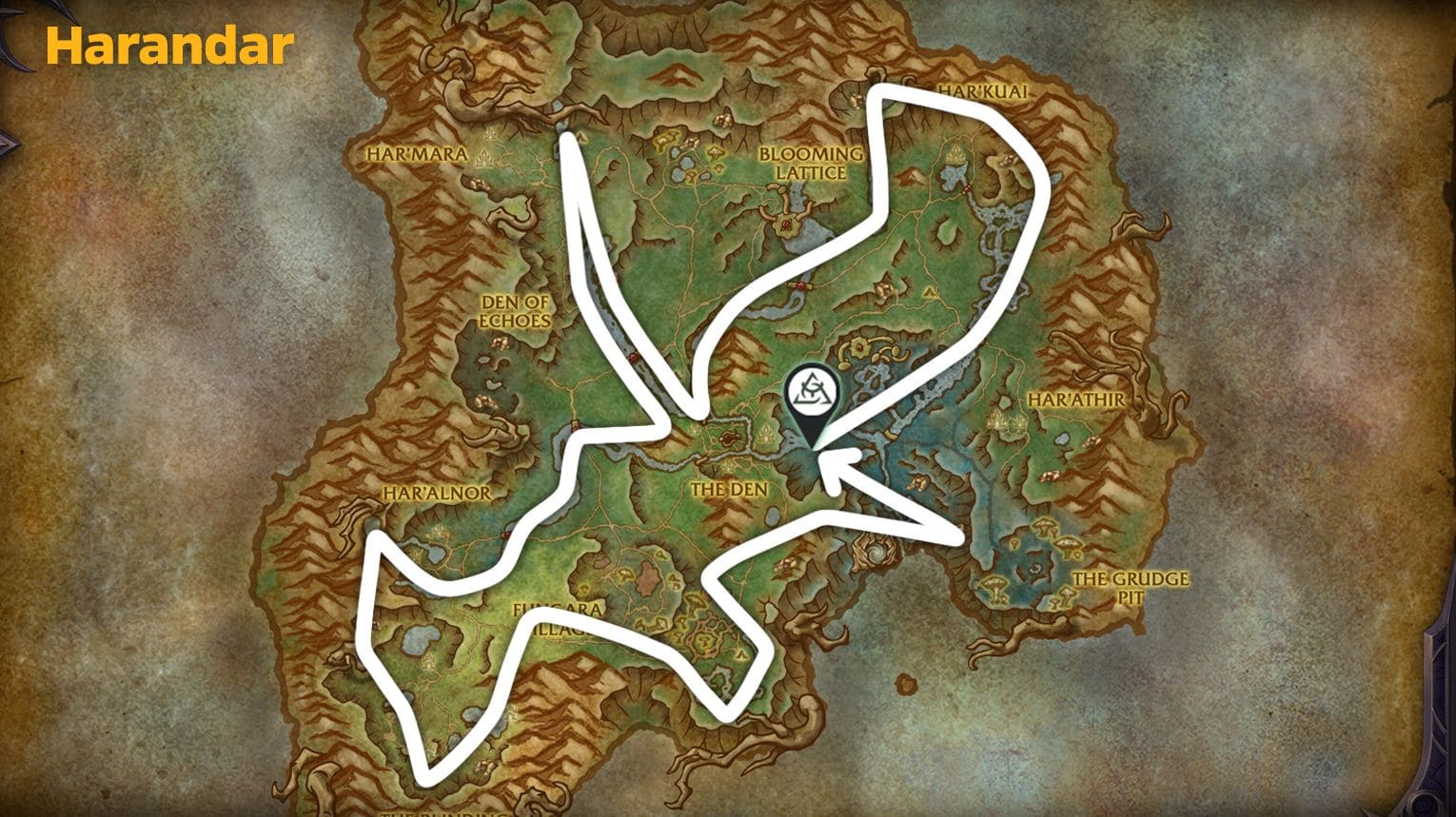 Farming routes — dual gathering loops across Eversong Woods, Zul'Aman, Harandar, and Voidstorm in WoW Midnight.