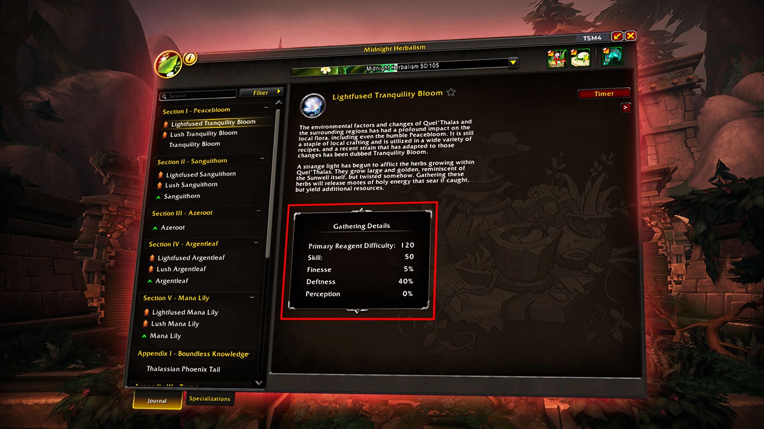 The three gathering stats — Finesse, Deftness, and Perception — and how they affect your Zul'Aman farming efficiency in Midnight.