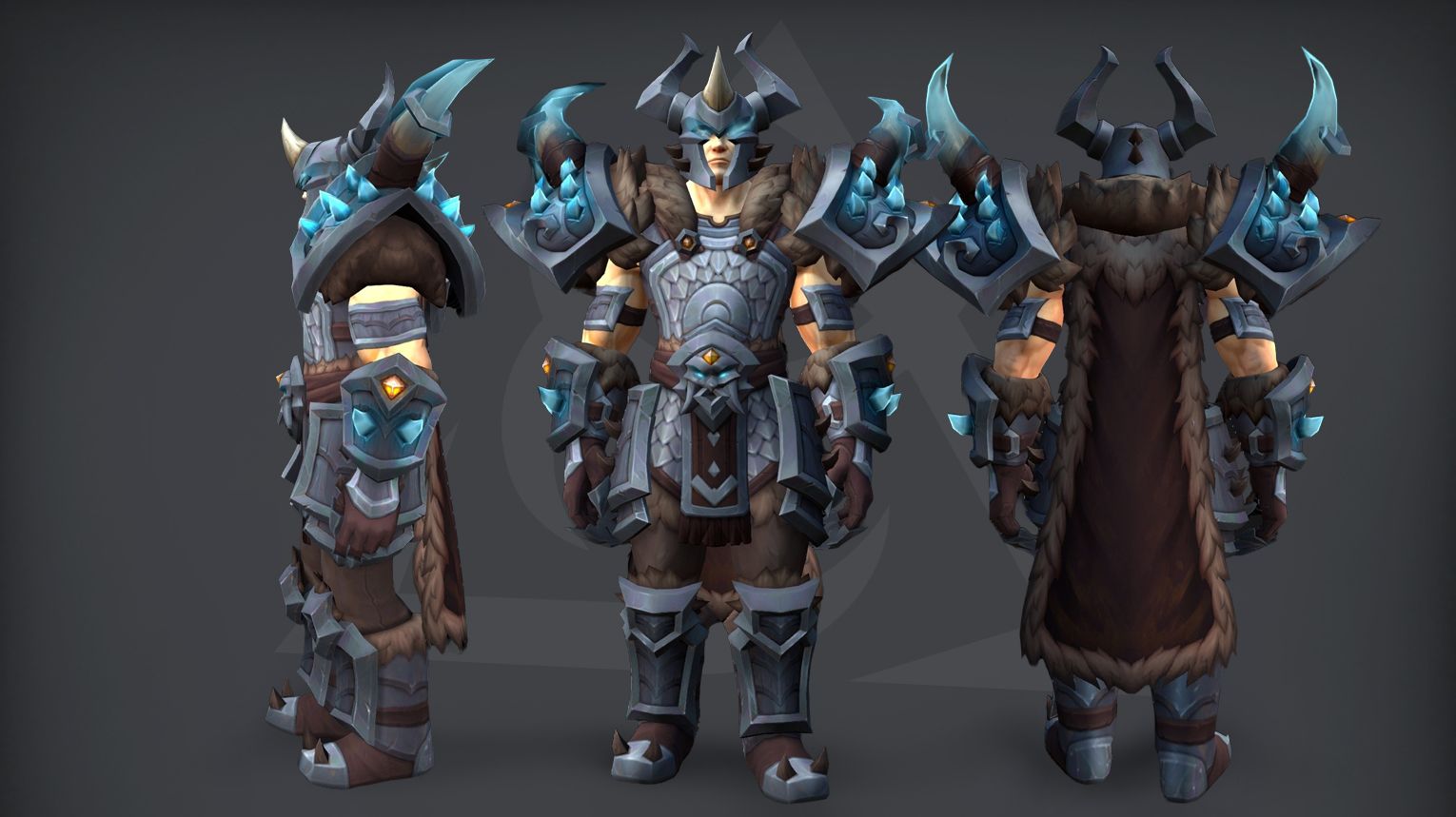 WoW Midnight Season 2 Warrior tier set guide cover: Arms, Fury, and Protection 2-piece and 4-piece set bonuses from the Venomous Abyss raid. Troll‑themed plate armor with serpent fang motifs and poison aesthetics.