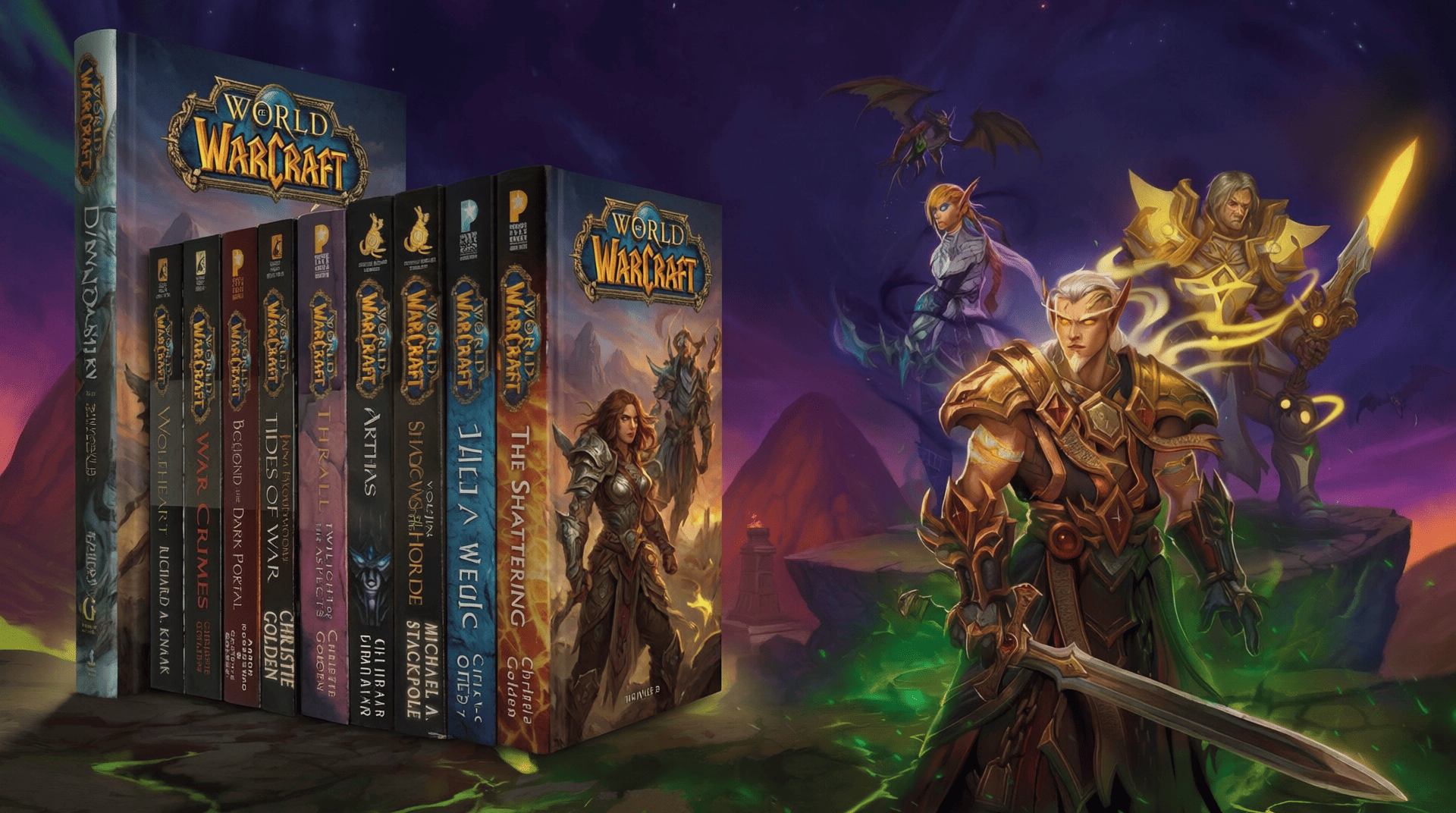 World of Warcraft books release date guide cover featuring Warcraft novels and lore books