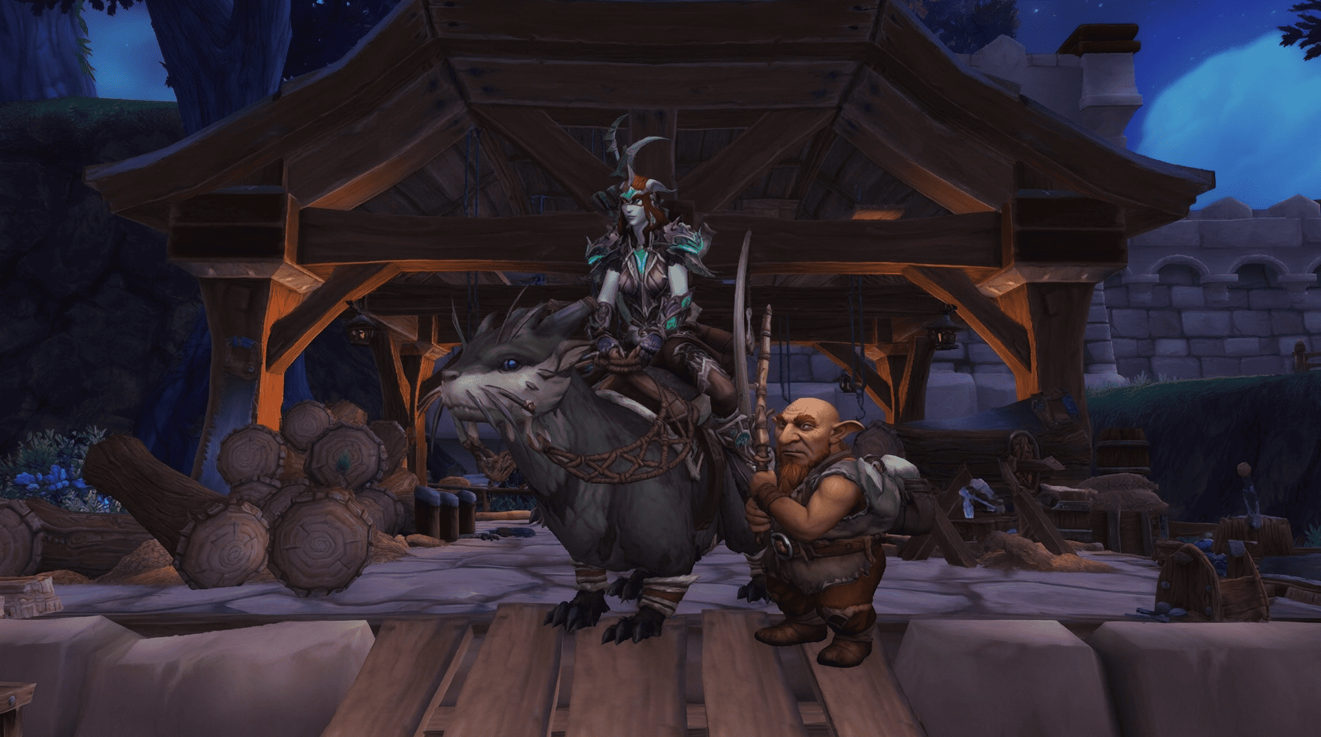 Mounted Lumber Gathering